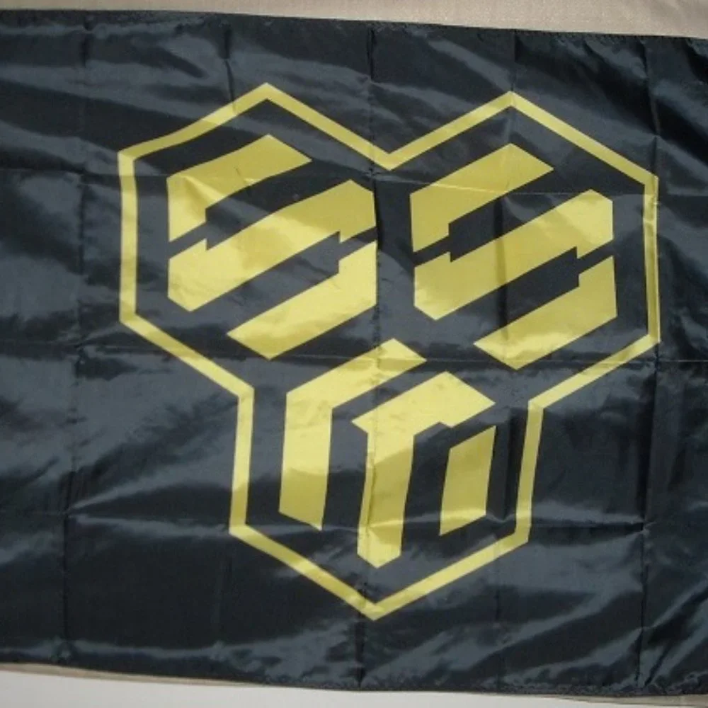 Robotech Macross SMS Insignia 3'x5' Black horizontal Flag banner Anime Zentraedi